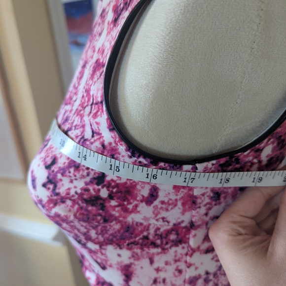 Lark & Ro Women's 2P Sleeveless Hot Pink Sheath Party Dress Y2K Barbiecore Midi - Picture 6 of 11